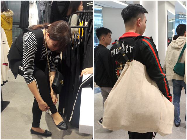 Người mẫu - Hoa hậu - Khách thử đồ "lộ thiên", chen chúc ngày đầu Zara Hà Nội mở cửa
