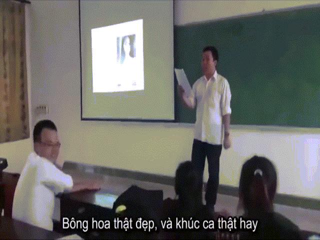 Thích thú clip thầy giáo đọc rap giảng bài trên lớp