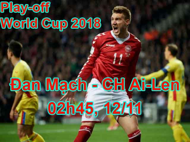 Bóng đá - Đan Mạch - CH Ai-Len: Chờ "lính chì" Bendtner phá dớp 15 năm (play-off World Cup 2018)
