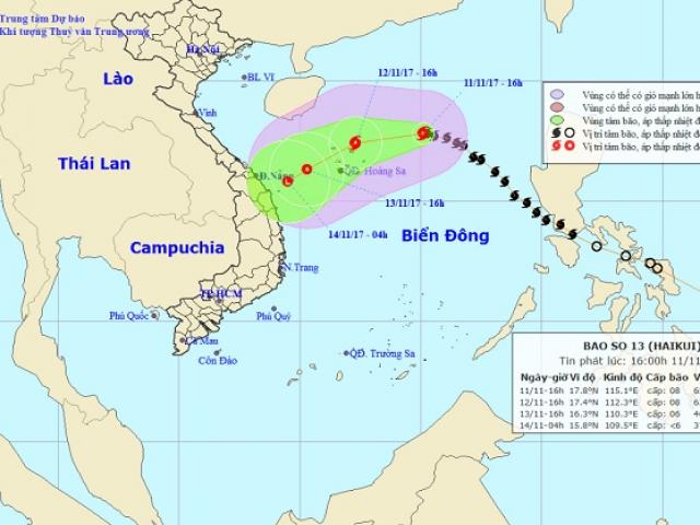 Tin tức trong ngày - Bão số 13 nguy cơ “chết yểu”, hướng vào Quảng Trị đến Thừa Thiên Huế