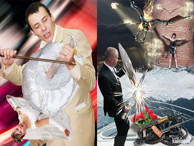 Tranh vui - "Cười ra nước mắt" khi lên mạng nhờ chỉnh sửa ảnh cưới