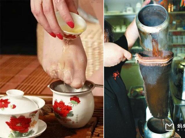 Ẩm thực - Kỳ dị uống trà lọc bằng...tất thiếu nữ