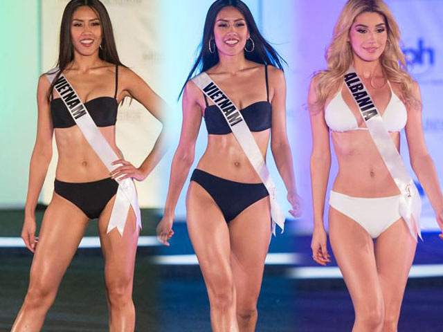 Người mẫu - Hoa hậu - Giữa nước Mỹ xa hoa, thí sinh Hoa hậu Hoàn vũ thi bikini ở sân khấu bị chê "cùi bắp"