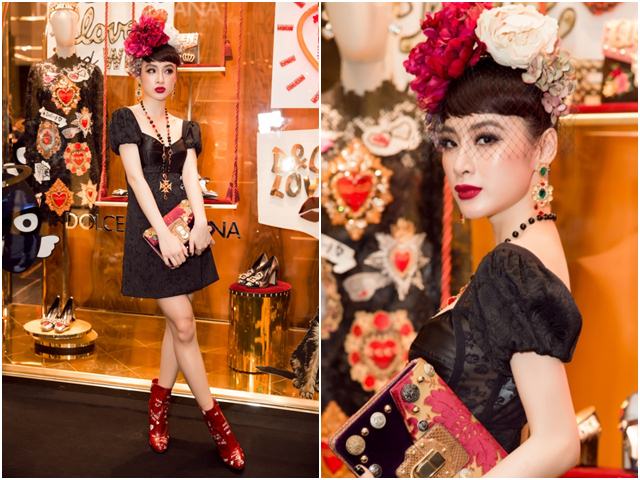 Người mẫu - Hoa hậu - Angela Phương Trinh đỏng đảnh với mốt "hoa hòe hoa sói" đẹp nhất tuần