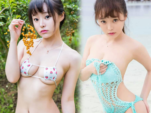 Người mẫu - Hoa hậu - Áo tắm tiết kiệm vải "thách thức ánh nhìn" của mẫu non tơ xứ tỷ dân