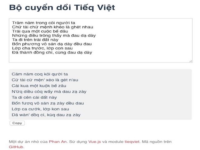 Công nghệ thông tin - Công cụ chuyển đổi nhanh tiếng Việt thành "Tiếq Việt"