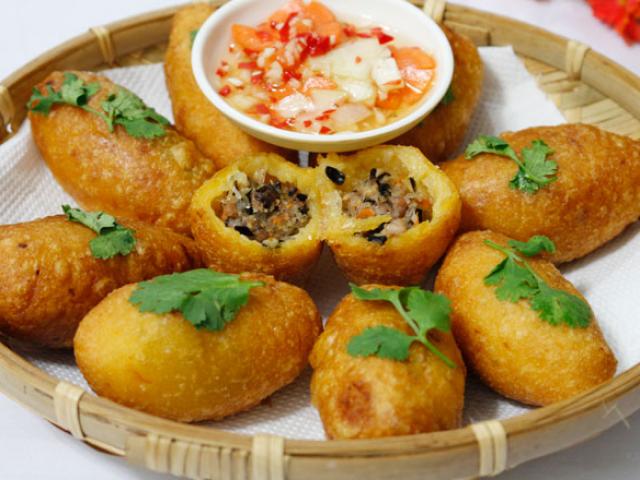 Ẩm thực - Trời lạnh "thèm vật vã" bánh rán mặn giòn thơm, nóng hổi