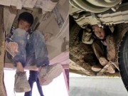 Thế giới - 2 bé trai TQ liều mạng, bám gầm xe buýt 3 tiếng đi tìm bố mẹ