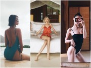 Người mẫu - Hoa hậu - Bộ 3 chân dài Việt chứng minh: “Lép” vẫn diện bikini đẹp