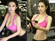 Bí quyết làm đẹp - Cặp đôi &quot;siêu vòng 1&quot; xứ Trung quá nóng bỏng khi tập gym