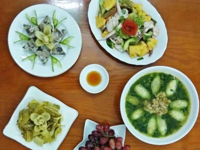 Ẩm thực - Thực đơn cơm chiều chưa đến 140.000 đồng mà toàn món ngon