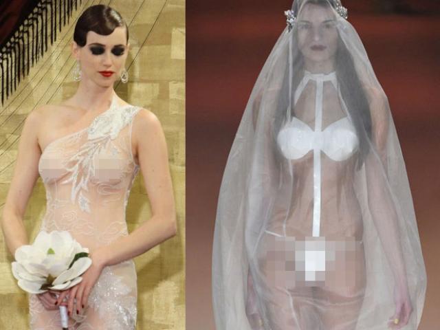 Nàng dâu diện váy cưới mỏng manh liệu có khiến quan khách giật mình?