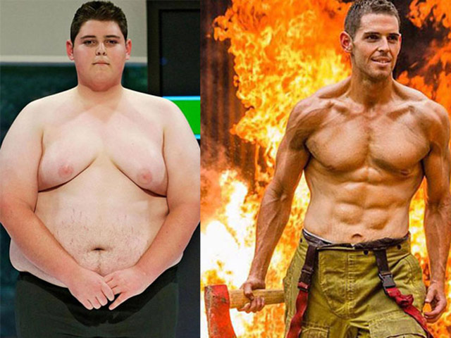 Thể thao - Bái phục: Gã béo 154 kg "lột xác" thành nam thần "6 múi" tuyệt đẹp