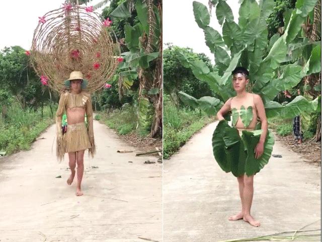 Bạn trẻ - Cuộc sống - Màn trình diễn thời trang kinh điển của trai làng "gây bão"