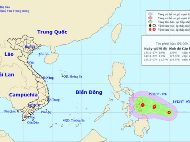 Tin tức trong ngày - Áp thấp nhiệt đới khả năng mạnh thành bão hướng vào Biển Đông
