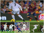 Bóng đá - Khoảnh khắc thiên tài Real – Barca: Messi vua &quot;xỏ háng&quot;, Alves &quot;sỉ nhục&quot; Ronaldo