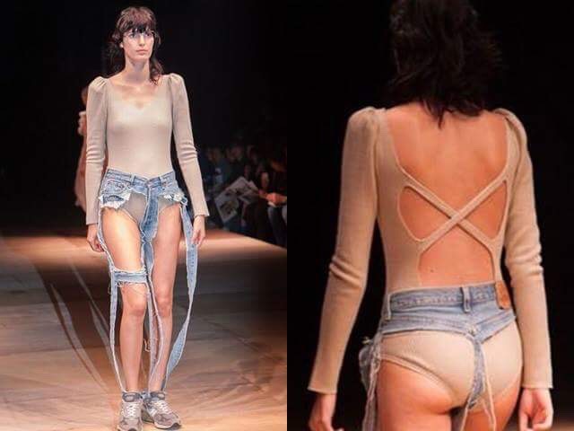 Thời trang - Không tin vào mắt với mẫu jean rách nát trên sàn diễn Tokyo