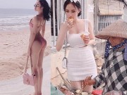 Đời sống Showbiz - Mặc sexy đi ăn vỉa hè, Angela Phương Trinh khiến dân tình &quot;mất tập trung&quot;