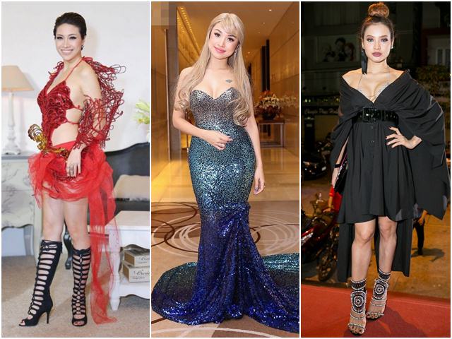 Người mẫu - Hoa hậu - Top 10 bộ đồ thảm họa nhất showbiz Việt 2017