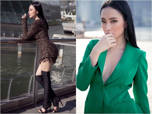 Người mẫu - Hoa hậu - Angela Phương Trinh mặc "phong phanh" giữa trời Đông