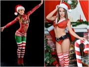 Bí quyết làm đẹp - Vì sao các &quot;bà già Noel&quot; gần như nude ngoài đường mà không ai hay?