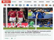 Bóng đá - MU mất điểm phút 94: Báo chí Anh thương Mourinho “Giáng sinh khốn khổ”