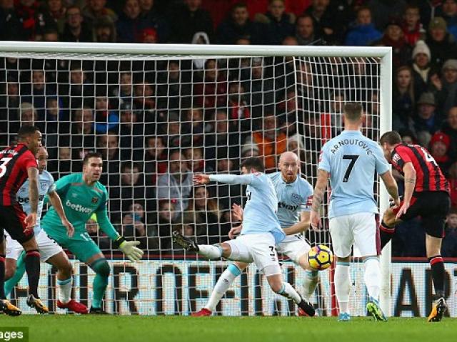 Bóng đá - Bournemouth - West Ham: Đôi công nghẹt thở, cuối trận vỡ tim