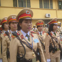 Tin tức trong ngày - Ngắm nữ CSGT trước ngày ra quân