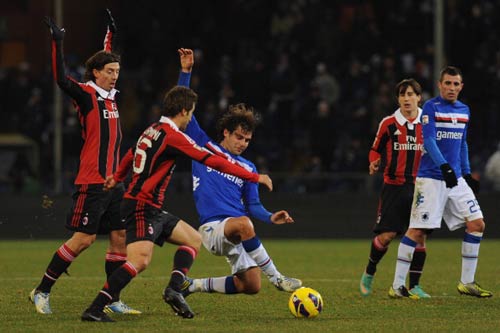 Sampdoria 	- Milan: Không thể phục hận - 1