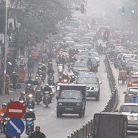 Tin tức trong ngày - Hà Nội: Sương mù bao trùm thành phố