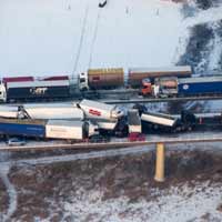 Tin tức trong ngày - Thụy Điển: 100 ô tô đâm nhau, 3 người chết