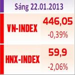 TTCK sáng 22/1: Nỗ lực đảo chiều bất thành