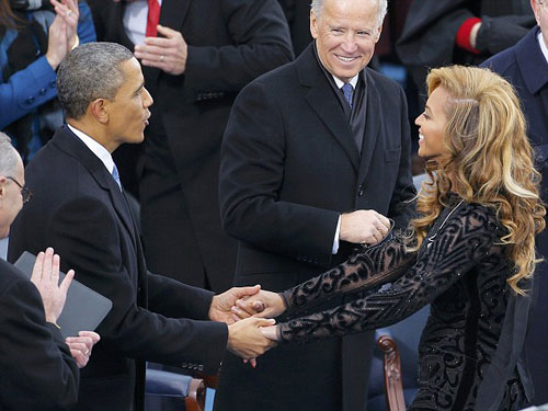 Beyonce hát nhép tại lễ nhậm chức của Obama - 1