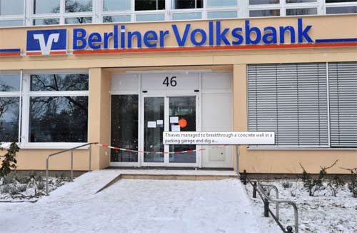 Đức: Đào hầm trộm ngân hàng như phim - 1