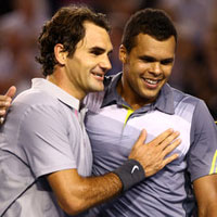 Thể thao - Federer phòng thủ chống smash tuyệt hay trước Tsonga
