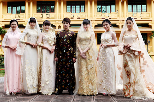 Chọn áo dài cưới cho cô dâu 2013 - 1