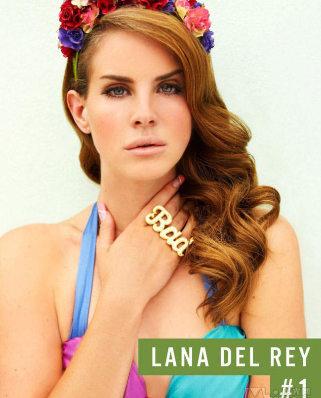 Lana Del Rey được biết đến với nghệ danh Lana Del Rey, là một ca sĩ, người viết  bài hát người Mỹ. Cô được mô tả là một 'Nancy Sinatra phong cách gangstơ'. Lana nhận được 722 triệu lượt tìm kiếm trên google năm qua.