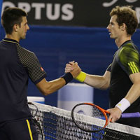 Djokovic thắng loạt bóng bền trước Murray