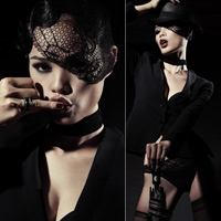 Xu hướng thời trang - Thu Hiền khoe nội y ren mờ ảo