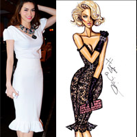 Bí quyết mặc đẹp - Ứng dụng váy nàng tiên cá đẹp như Hà Hồ