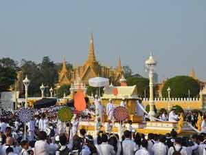 Campuchia: Rước linh cữu cựu Vương Sihanouk - 1