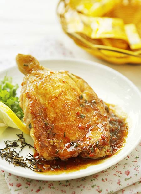 Gà quay vàng ươm thơm đượm hương trà - 10