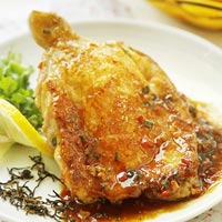 Ẩm thực - Gà quay vàng ươm thơm đượm hương trà