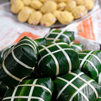 Ẩm thực - Kỳ công bánh chưng Tranh Khúc