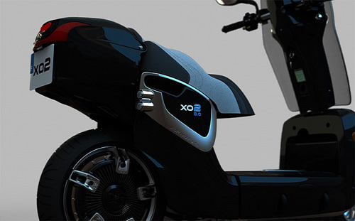 Xe máy điện gấp gọn độc đáo sắp trình làng - 9