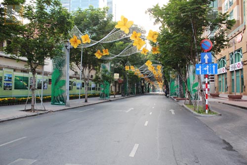 Hà Nội, TP.HCM lạ lẫm ngày đầu xuân - 6