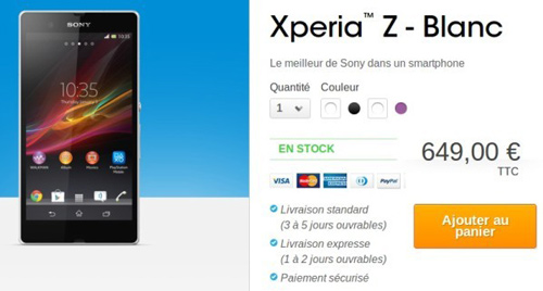 Sony Xperia Z có giá 18 triệu đồng - 1