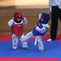 Thể thao - Trận Taekwondo "dễ thương" nhất trái đất