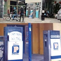 Thị trường - Tiêu dùng - Nhiều cây xăng lại tung 'chiêu' găm hàng