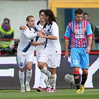 Bóng đá - Catania - Inter: Bàn thắng phút bù giờ